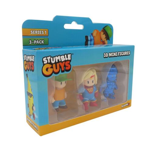 Set 3 Figuras Coleccionables 3D Stumble Guys 5cm