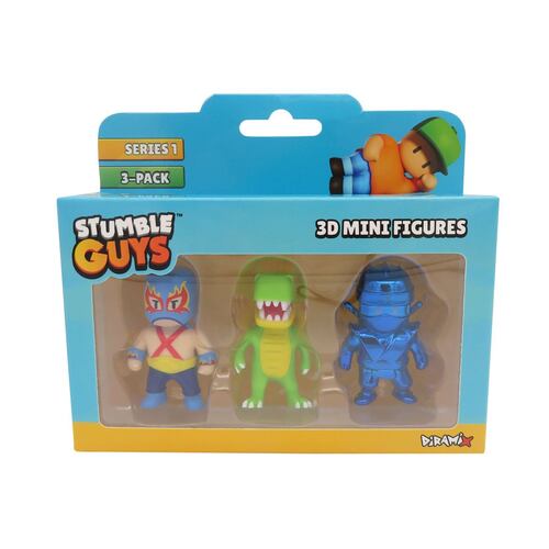 Set 3 Figuras Coleccionables 3D Stumble Guys 5cm
