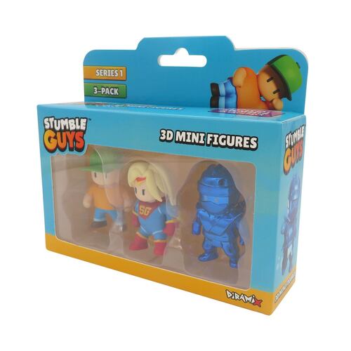 Set 3 Figuras Coleccionables 3D Stumble Guys 5cm