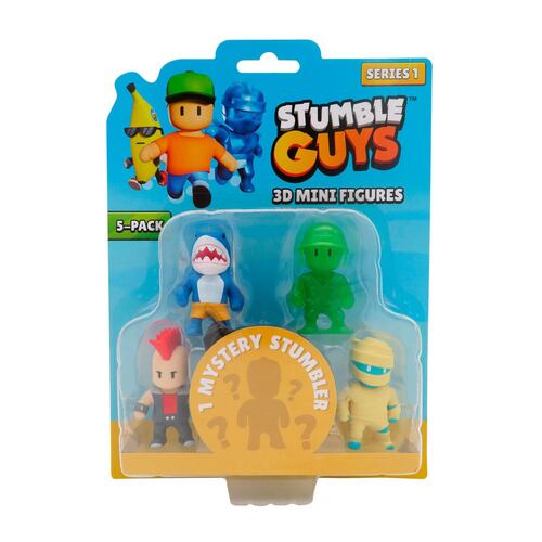 Set 5 Figuras Coleccionables 3D Stumble Guys 5cm