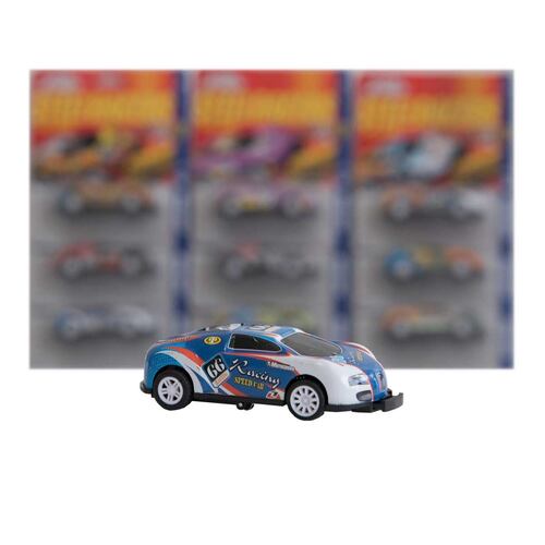 Coche Steelracers Pull Back 1 Pieza ¡Colecciónalos Todos!