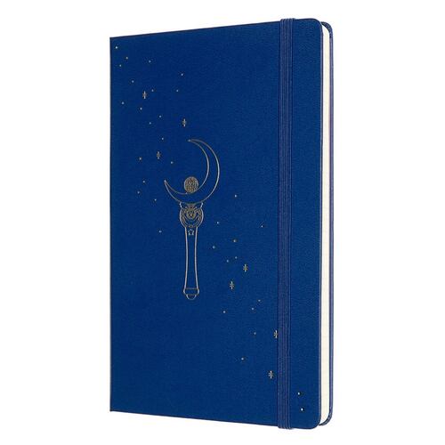 Libreta Sailor Moon cetro grande, hoja rayada pasta dura