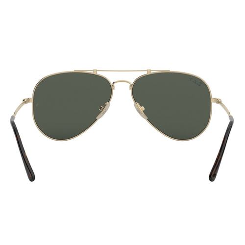 Lente Solar Ray-Ban Titanium Verde de Titanio Oro