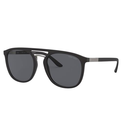 Armani polarizado gris, armazón en nylon negro