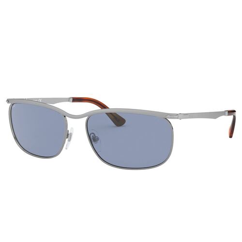 Persol azul, armazón en metal grafito