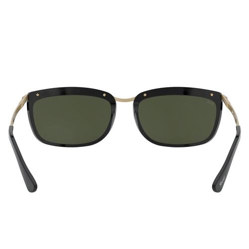 Persol Key West ll verde, armazón negro-oro