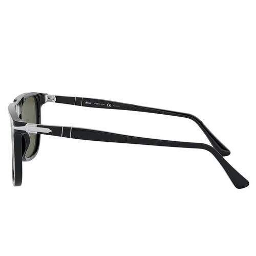 Persol verde polarizado, armazón en acetato negro
