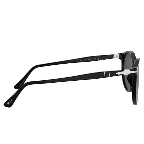 Persol verde, armazón negro unisex en acetato