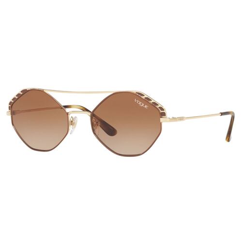 Lentes Solares Vogue Armazón de Metal Oro-Café