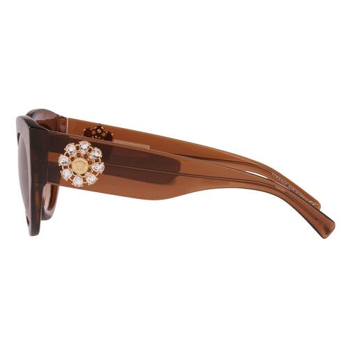 Lente Solar Versace Armazón en Acetato Café-Transparente