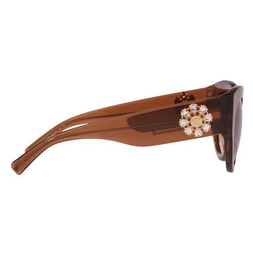 Lente Solar Versace Armazón en Acetato Café-Transparente