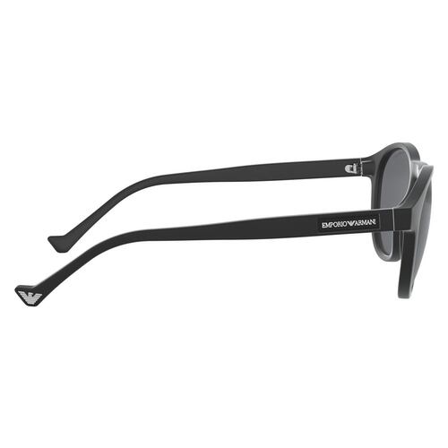 Lente solar Emporio Armani Gris Armazón en Nylon Negro