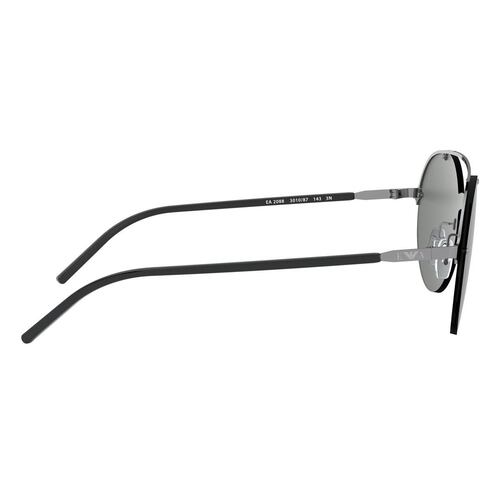 Lente solar Emporio Armani Gris Armazón en Metal Gris-Grafito