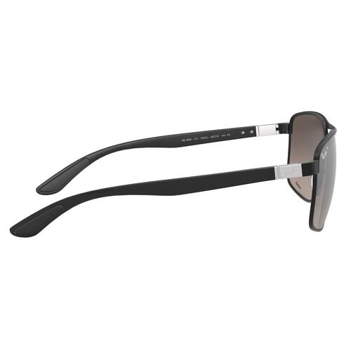 Lente solar Ray-Ban Polarizado Plata Armazón en Metal Negro