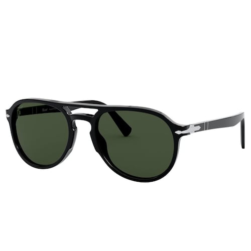 Persol verde, armazón negro de acetato