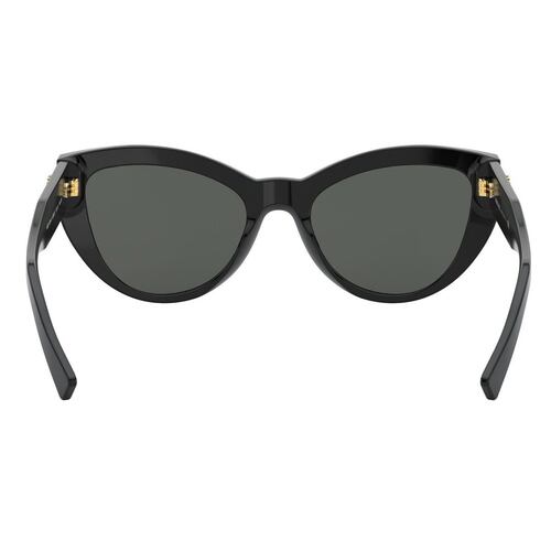 Lente Solar Versace Gris de Acetato Negro Mujer