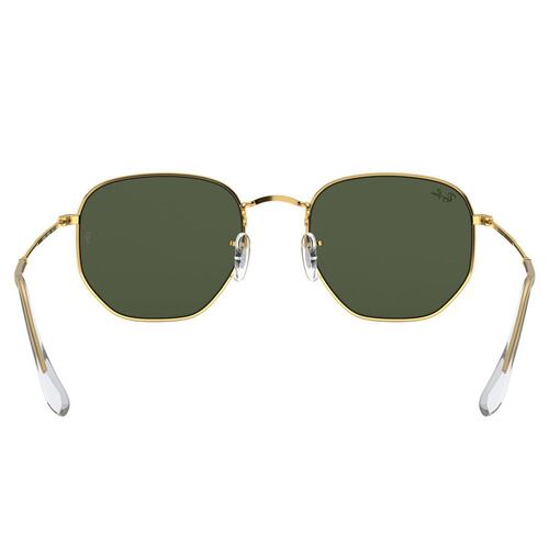 Lentes solares Ray-Ban verde armazón en metal oro