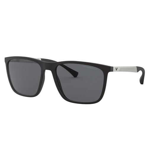 Lente Solar Negro Plata 0EA4150 Emporio Armani