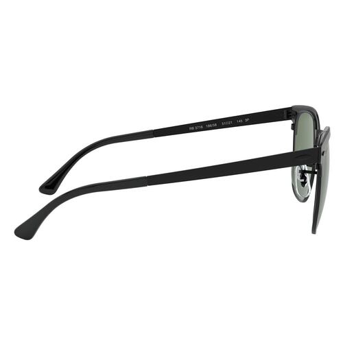 Lentes solares Ray-Ban clubmaster verde polarizado armazón en metal  negro