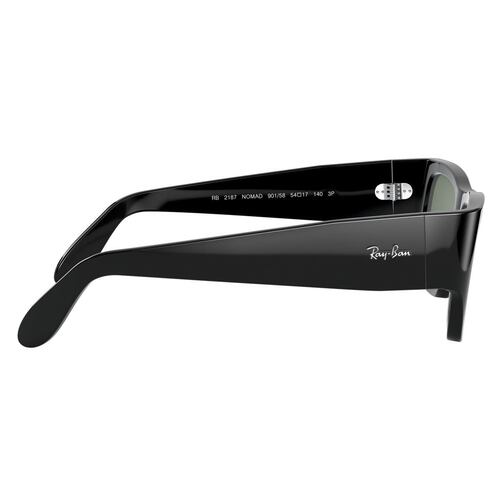 Lente Solar Wayfarer Nomad Verde Negro 0RB2187 Ray-Ban