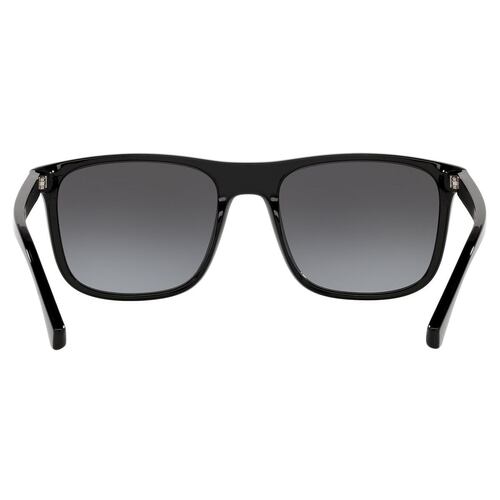 Lente Solar Emporio Armani Degradado Gris en Nylon Negro