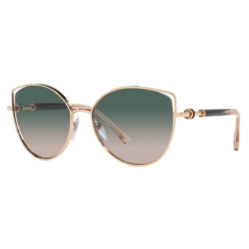 Lente solar Bvlgari Degradado verde metal oro
