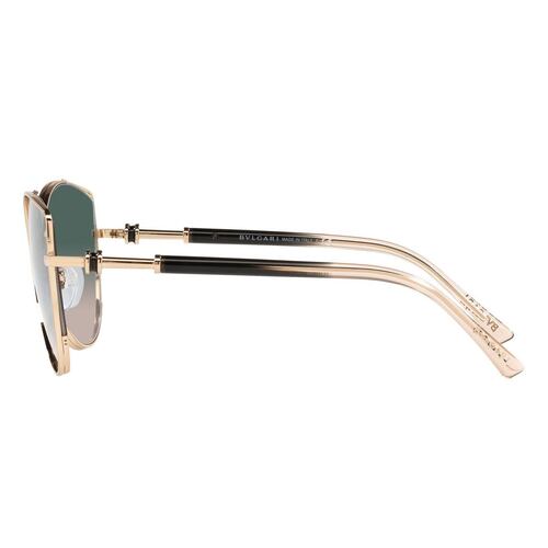 Lente solar Bvlgari Degradado verde metal oro