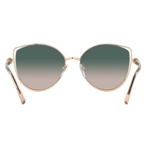 Lente solar Bvlgari Degradado verde metal oro