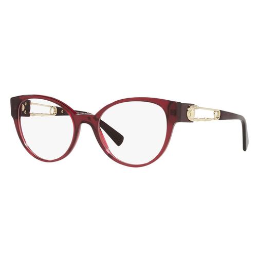 Armazón Versace en Acetato Rojo-Transparente