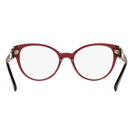 Armazón Versace en Acetato Rojo-Transparente