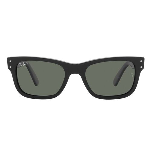 Lente Solar Ray-Ban Mr Burbank Polarizado Verde en Acetato Negro