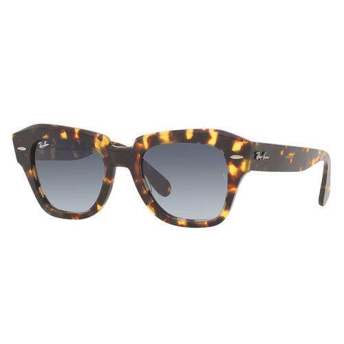 Lente Solar Ray-Ban State Street Degradado Gris en Acetato Habana