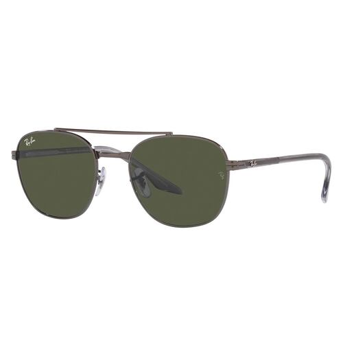 Lente solar Ray-Ban modelo 0RB3688 color verde en metal color gris