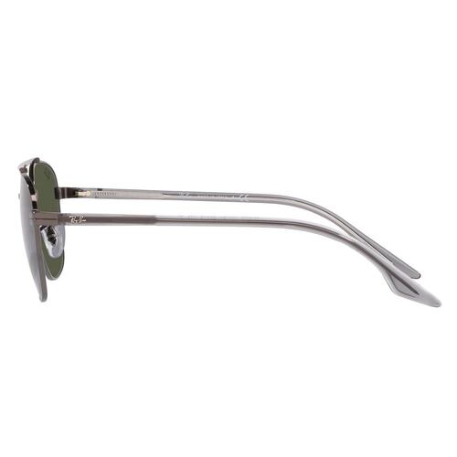 Lente solar Ray-Ban modelo 0RB3688 color verde en metal color gris