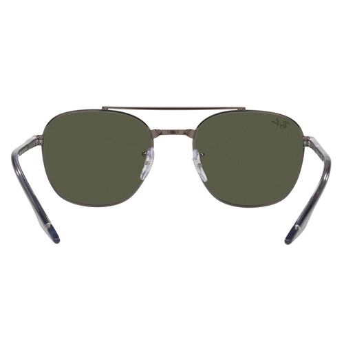 Lente solar Ray-Ban modelo 0RB3688 color verde en metal color gris