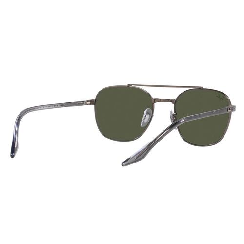 Lente solar Ray-Ban modelo 0RB3688 color verde en metal color gris