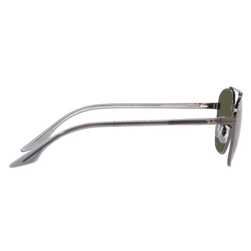 Lente solar Ray-Ban modelo 0RB3688 color verde en metal color gris