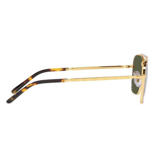 Lente solar Ray-Ban New Caravan modelo 0RB3636 color verde en metal color oro