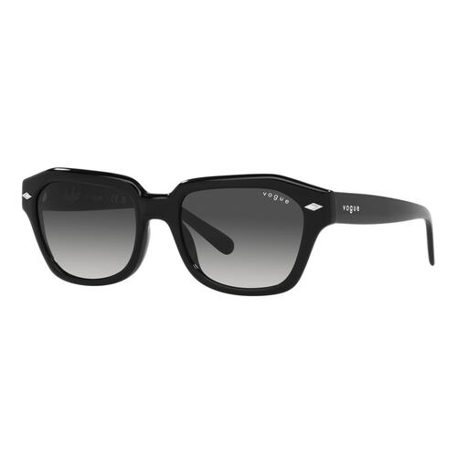 Lente Solar Vogue Degradado Gris en Acetato Negro