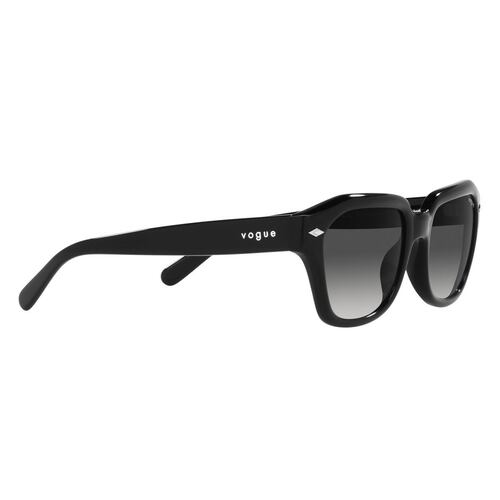 Lente Solar Vogue Degradado Gris en Acetato Negro