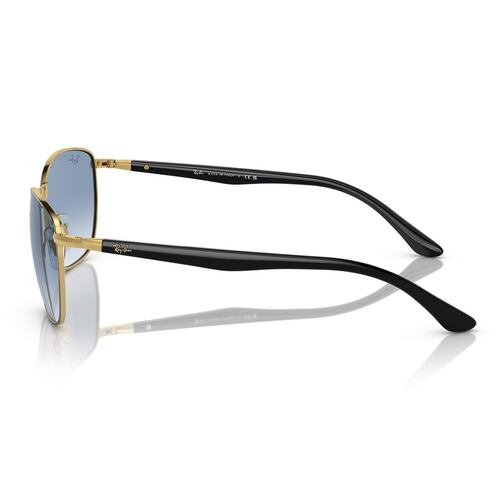 Lente Solar  Ray Ban azul degradado claro Unisex