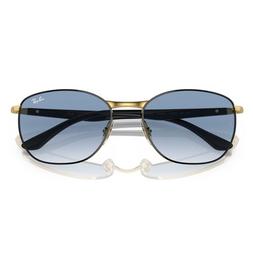 Lente Solar  Ray Ban azul degradado claro Unisex