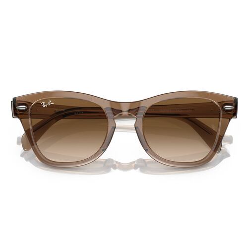 Lente Solar Ray Ban marrón degradado claro Unisex