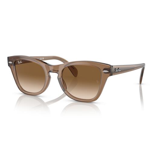 Lente Solar Ray Ban marrón degradado claro Unisex