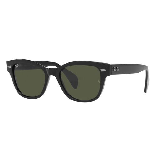 Lente Solar Ray-Ban Verde en Plástico Negro