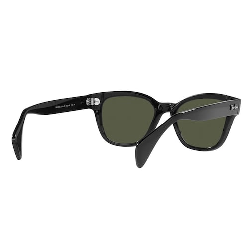 Lente Solar Ray-Ban Verde en Plástico Negro