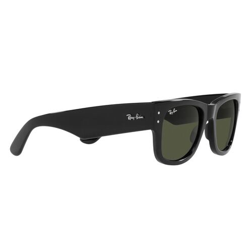 Lente Solar Ray-Ban Mega Wayfarer Verde en Plástico Negro