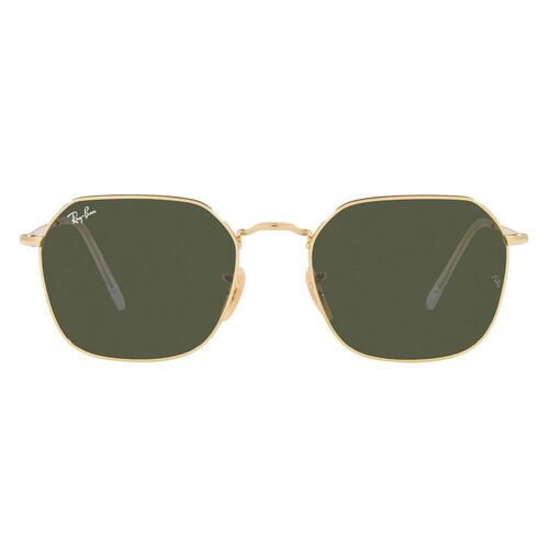 Lente Solar Ray-Ban Jim Verde en Metal Oro