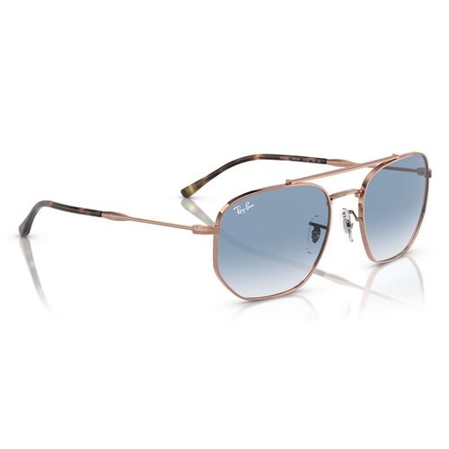 Lente Solar  Ray Ban azul degradado claro Unisex