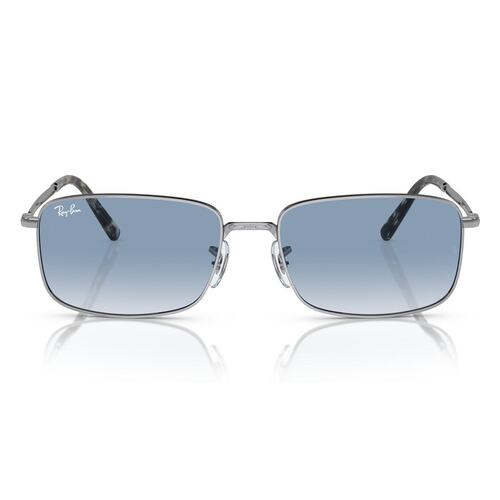 Lente Solar  Ray Ban azul degradado claro Unisex
